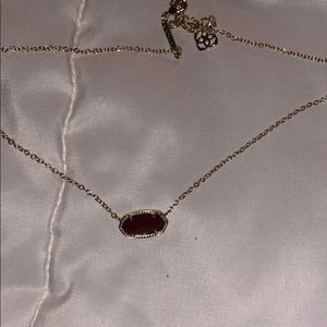 Maroon and Gold Kendra Scott Necklace